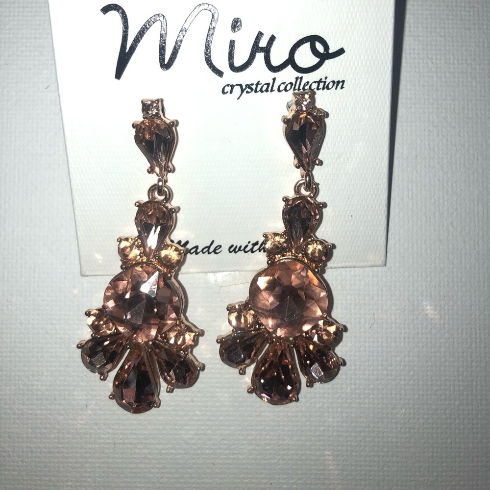 Rose gold royalty earrings